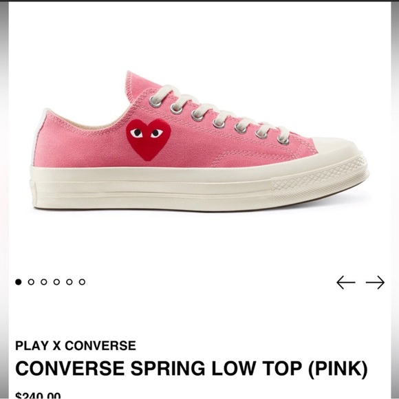 Converse Shoes - PLAY X CONVERSE
CONVERSE SPRING LOW TOP (PINK)